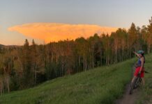 Juliana Roubion Review woman riding juliana roubion in aspen colorado during cloud event